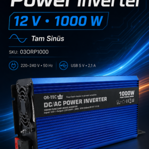 12 V 1000WATT TAM SİNÜS İNVERTER