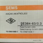 ŞEMS KAÇAK AKIM RÖLESİ
