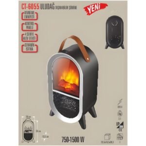 CATA CT-6055 ULUDAĞ TAŞINABİLİR ŞÖMİNE